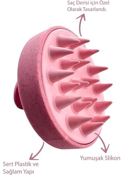 Ikt Saç Bakım Fırçası Slikon Saç Masaj Taragı