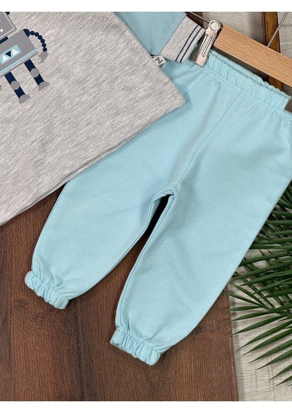 Pamuklu Robot Detaylı Uzun Kollu Mevsimlik 2li Erkek Bebek Takım fiyatları