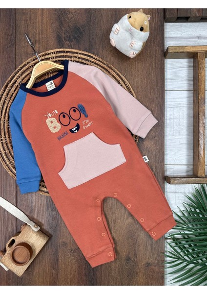 Pamuklu Mevsimlik Kanguru Cepli Alttan Çıtçıtlı Yumuşak Kumaş Erkek Bebek Tulum fiyatları