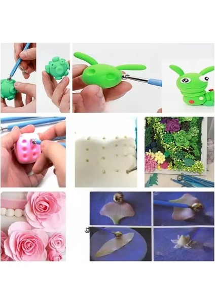 Dot Mandala Çubukları, Dot Kalemleri 9'lu Set , Büyükten Küçüğe Tüm Boyutlar modelleri