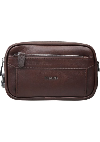 Kristal Kahve Hakiki Deri Şifreli El Çantası Erkek / Kadın P1692