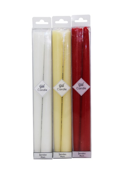 2 Parça Şamdan Mum Battal (4915)