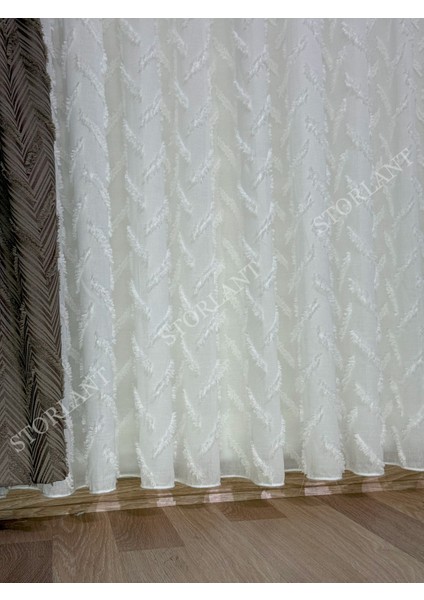 Puffy Herringbone Keten Tül Perde | Ağır Gramajlı, 1/3 Sık Pileli, Ütü Gerektirmez indirimleri