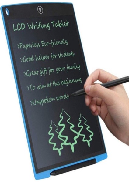 Writing Tablet LCD 8.5 Inç Dijital Kalemli Çizim Yazı Tahtası Grafik Not Yazma Eğitim Tableti Mavi fırsatları