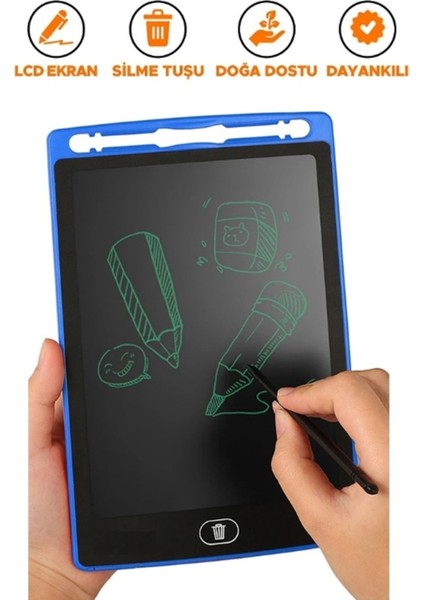 Grafik Digital Çocuk Yazı Tahtası Çizim Tableti LCD 8.5 Inc Çizim Tablet Oyuncak Eğitici ve Öğretici