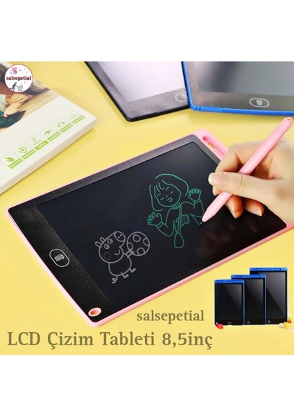 Grafik Dijital Kalemli LCD Çizim Tableti Çocuk Yazı Tahtası 8.5 Inc fırsatları