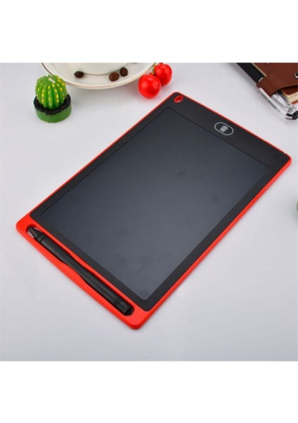 Writing Tablet LCD 8.5inç Dijital Kalemli Çizim Yazı Tahtası Grafik Not Yazma Eğitim Tableti-Krmz indirimleri