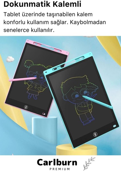 Premium LCD Ekranlı Kalemli Dijital Çizim Tableti Yazı Tahtası Boyama Resim Akıllı Tablet 8,5 Inç fiyatları