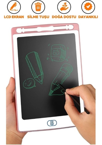 Grafik Digital Çocuk Yazı Tahtası Çizim Tableti LCD 8.5 Inc