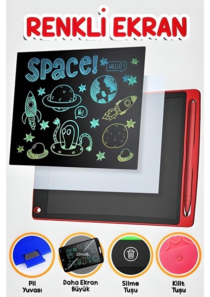 8.5 Inç Dijital Kalemli Çizim Yazı Tahtası Grafik Not Yazma Oyuncak ve Yetişkin Tablet modelleri
