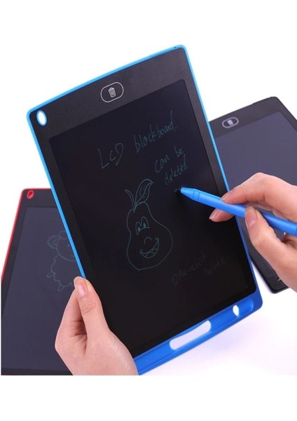 LCD 8.5 Inç Grafik Yazı Çizim Tableti Kalemli Çocuk Yazı Tahtası Dijital Writting Tablet