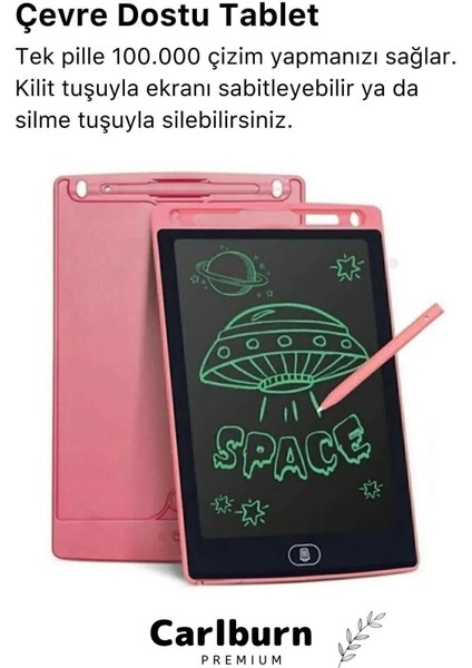 Grafik Digital Çocuk Yazı Tahtası Çizim Tableti LCD 8.5 Inc