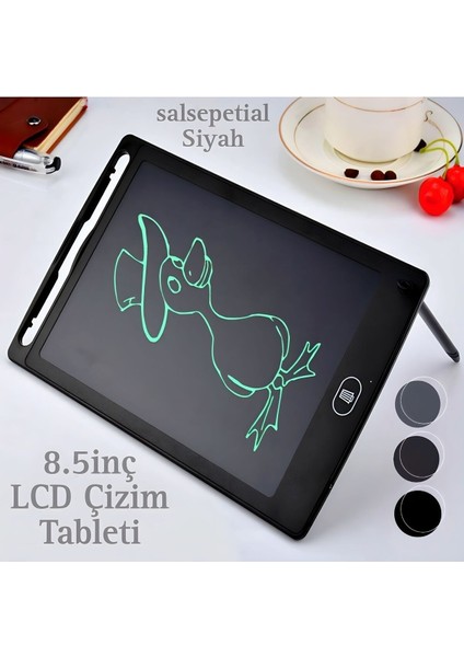 Grafik Dijital Kalemli LCD Çizim Tableti Çocuk Yazı Tahtası 8.5 Inc