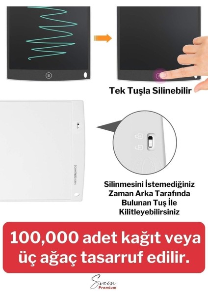 1 Adet 8.5 Inç Tablet Çizim Yazı Tahtası Grafik Eğitim, Çocuk Gelişim fiyatları