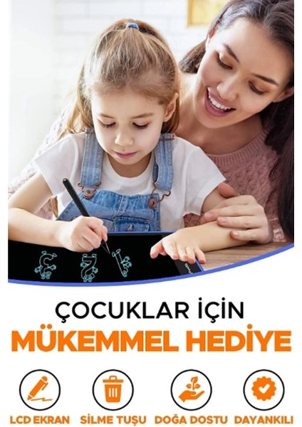 Writing Tablet 8.5 Inç LCD Dijital Kalemli Çizim Yazı Tahtası Grafik Not Yazma Eğitim Tableti Cks3 fiyatları