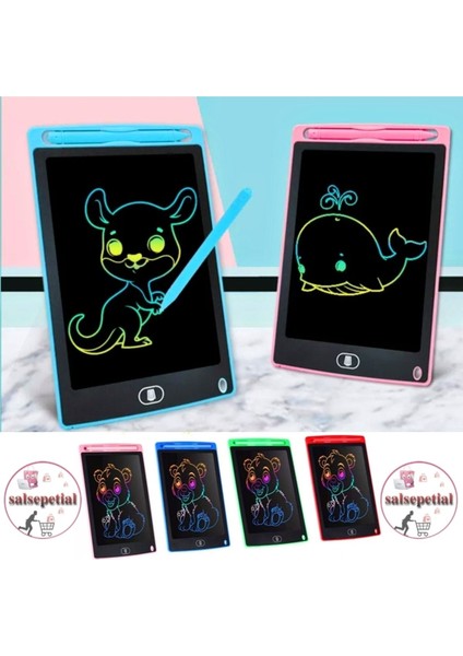 Writing Tablet LCD 8.5 Inç Uyumlu Dijital Kalemli Çizim Yazı Tahtası Grafik Not Yazma Eğitim Tablet