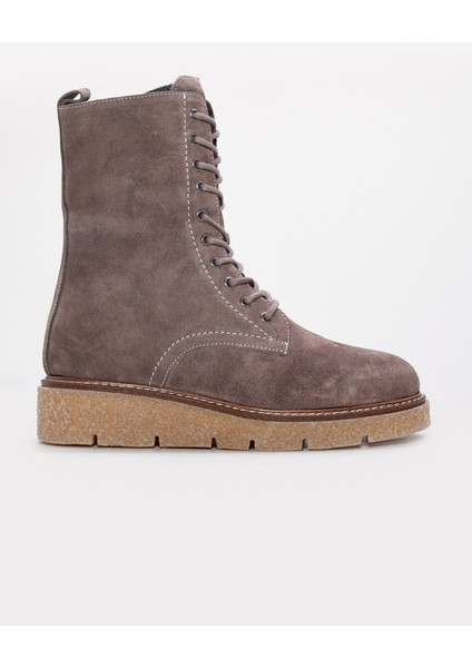 Hakiki Deri Kürklü Kadın Klasik Bot 657KZA2504