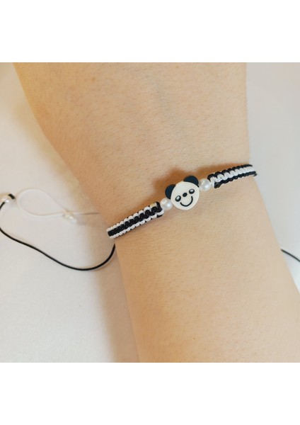 Ayı Figürlü Makrome Örgü Bileklik, El Yapımı Sevimli Tasarım, Sevimli Ayıcık Bileklik, Unisex El Yapımı Ayarlanabilir Şık Tasarım, Minimalist Takı, Günlük Kullanım Için Modern Bileklik fiyatları