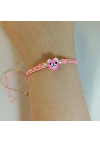 Ayı Figürlü Makrome Örgü Bileklik, El Yapımı Sevimli Tasarım, Sevimli Ayıcık Bileklik, Unisex El Yapımı Ayarlanabilir Şık Tasarım, Minimalist Takı, Günlük Kullanım Için Modern Bileklik fiyatları