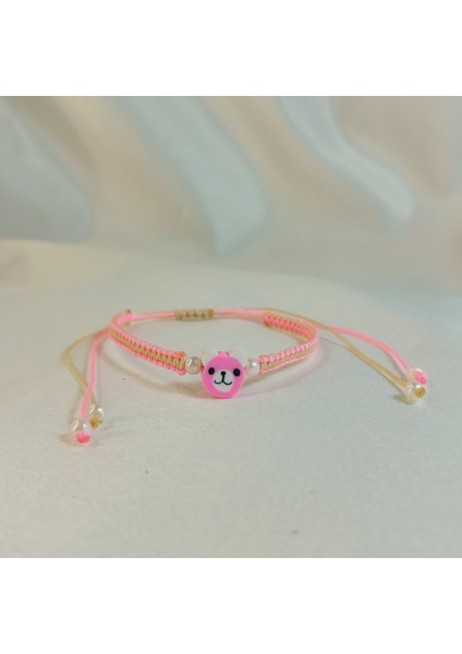 Ayı Figürlü Makrome Örgü Bileklik, El Yapımı Sevimli Tasarım, Sevimli Ayıcık Bileklik, Unisex El Yapımı Ayarlanabilir Şık Tasarım, Minimalist Takı, Günlük Kullanım Için Modern Bileklik modelleri