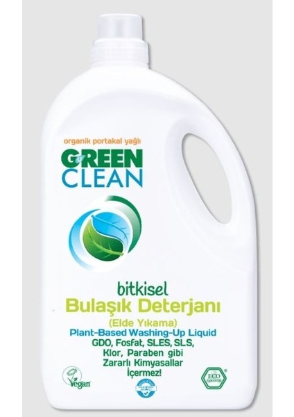 Green Clean Bitkisel Portakal Yağlı Bulaşık Deterjan 2750 ml