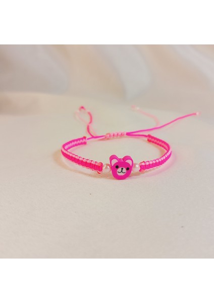 Hayvan Figürlü Bileklik - Ayı Figürlü Örgü Makrome Bileklik - Sevimli Ayıcık Bileklik - Ayı - Unisex El Yapımı Ayarlanabilir Sevimli Minimalist Takı, Günlük Kullanım Hayvan Bileklik fiyatları