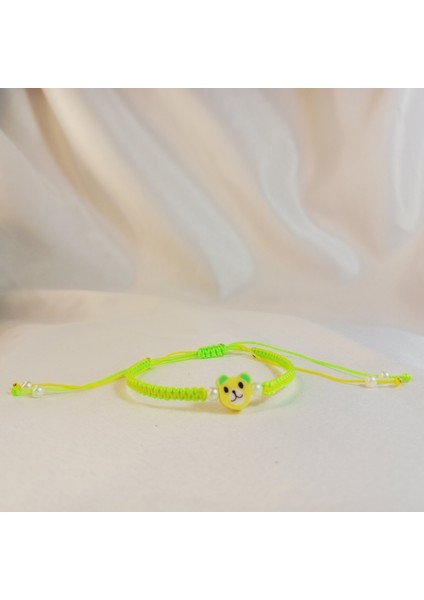 Ayı Figürlü Makrome Örgü Bileklik, El Yapımı Sevimli Tasarım, Sevimli Ayıcık Bileklik, Unisex El Yapımı Ayarlanabilir Şık Tasarım, Minimalist Takı, Günlük Kullanım Için Modern Bileklik modelleri