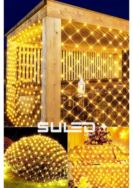2 x 2 m Ağ LED Işık Gün Işığı 220 V Fişli Dekoratif LED Işık İç & Dış Mekan Süsleme Parti Ambiyans modelleri