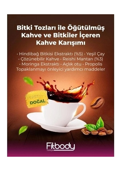 2 Adet Hindiba Kahve Form Diyet Kahve (60 Günlük) modelleri