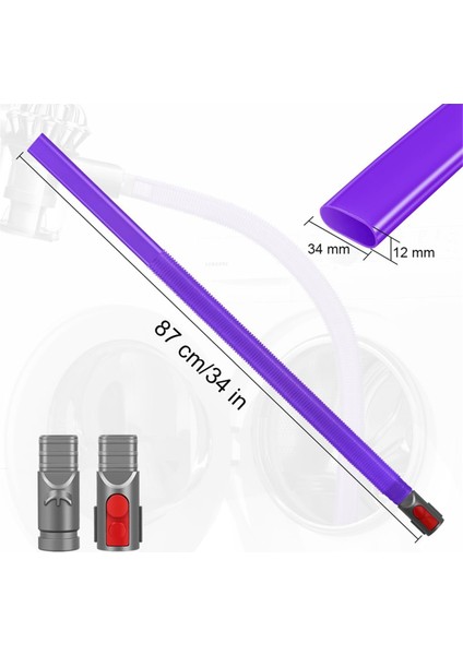 Dyson V15 V12 V11 V10 V8 V7 V6 Elektrikli Süpürgeler Için Kurutma Makinesi Tüy Toplama Aparatı, Esnek Havalandırmalı Tüy Toplama Aracı (Yurt Dışından) fırsatları