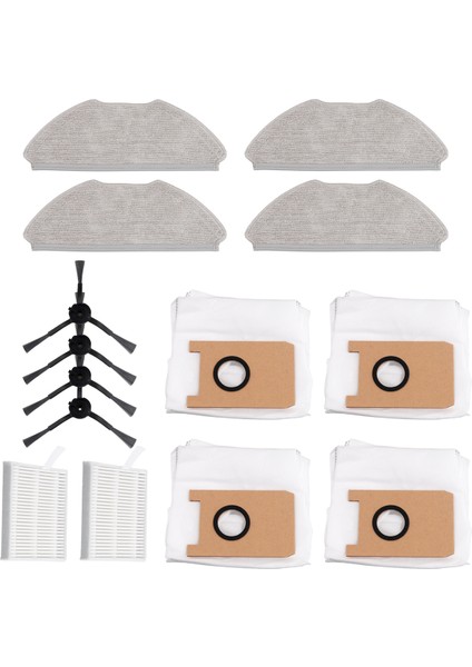 Aırrobo T20 Robot Yedek Aksesuarları Hepa Filtreleri Yan Fırçalar Toz Torbaları Yedek Parçaları (Yurt Dışından)