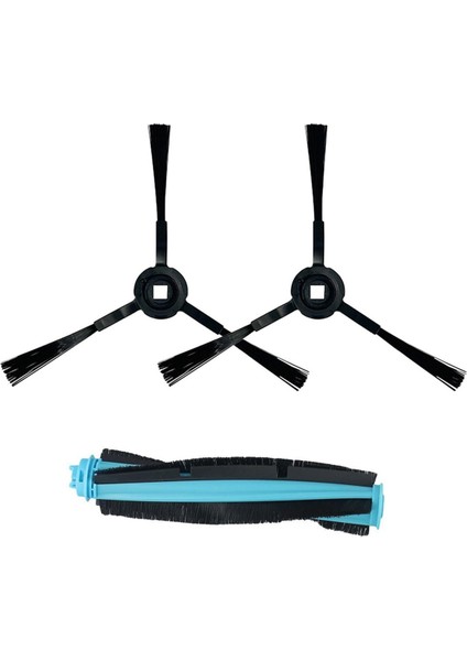 Airrobo T9/eufy L35+ Ana Yan Fırça Seti Süpürme Zemin Robot Süpürgesi Için Ana Yan Rulo Fırça Yedek Parçaları (Yurt Dışından)