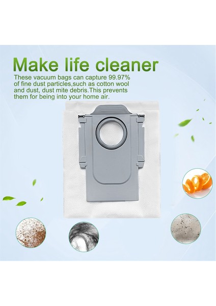 Roborock Q Revo Maxv / Roborock P10 Pro Robot Süpürge Yedek Parçaları Toz Çöp Torbası Için 12 Adet Toz Torbası (Yurt Dışından) indirimleri