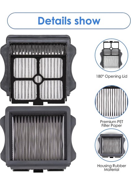 Tineco Ifloor 3/floor One S3/floor One S5/floor One S5 Pro Için 12 Adet Hepa Filtre, Islak Kuru Elektrikli Süpürge Filtre Kiti (Yurt Dışından) fiyatları