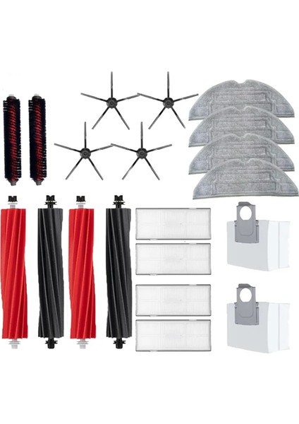 Roborock S8 Pro Ultra Yedek Parçaları Duoroller Ana Yan Fırçalar Paspas Bezleri Hepa Filtreleri Toz Torbaları Aksesuarları (Yurt Dışından)