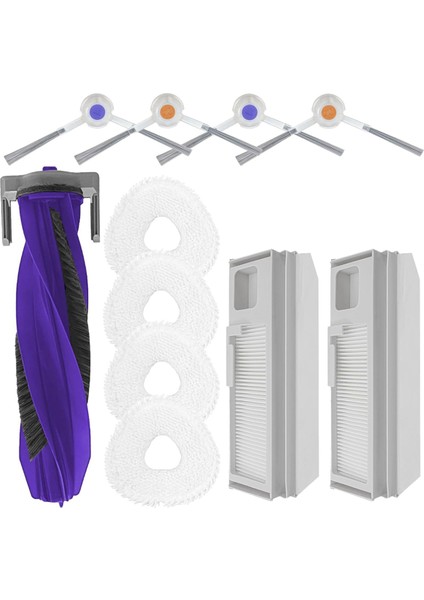 Narwal Freo x Ultra/narwal J4 Elektrikli Süpürge Aksesuarları Için 11 Adet Yedek Parça Ana Yan Fırça Filtreler Torbalar Paspas Pedleri (Yurt Dışından)