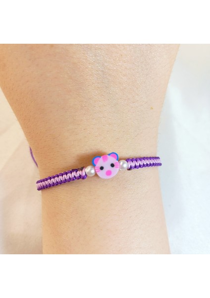 Ayı Figürlü Makrome Örgü Bileklik, El Yapımı Sevimli Tasarım, Sevimli Ayıcık Bileklik, Unisex El Yapımı Ayarlanabilir Şık Tasarım, Minimalist Takı, Günlük Kullanım Için Modern Bileklik fiyatları