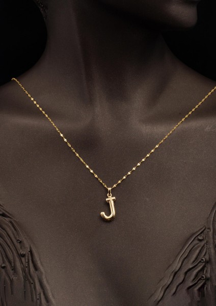 J Balon Harf 14 Ayar Altın Kolye fiyatları