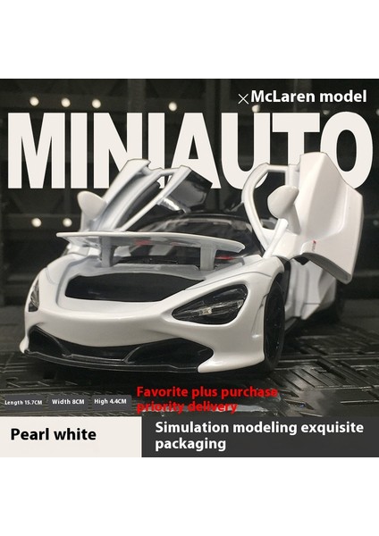 1:32 M720 Pres Döküm Model Araba S Spor Araba Yüksek Simülasyon Alaşım Metal Ses ve Işık Hediyeler Için Erkek Arkadaşı Ile Mevcut (Yurt Dışından)