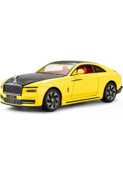1:24 Rolls Royces Spectre Alaşım Lüks Yeni Enerji Araba Modeli Pres Döküm ve Oyuncak Araç Metal Şarj Araba Modeli Ses Işığı Çocuklar Hediyeler (Yurt Dışından)