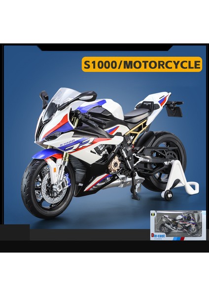 1:9 Bmw M1000RR S1000RR Yarış Alaşım Metal Döküm Motosiklet Modeli Simülasyon Hobi Koleksiyon Araç Modeli Doğum Günü Hediyesi Çocuk (Yurt Dışından)