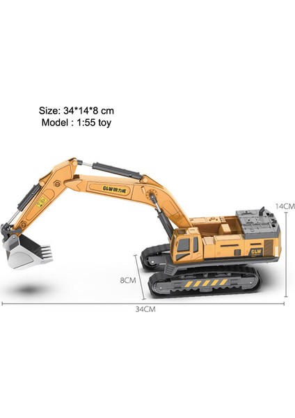 Mühendislik Döküm Kule Vinç Forklift Buldozer Ekskavatör Araç Model Oyuncaklar Boys Için Alaşım + Plastik Traktör Atalet Sürüş (Yurt Dışından)