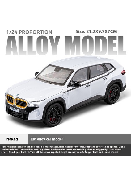 Yeni 1:24 Bmw Xm Alaşım Metal Pres Döküm Model Araba Döküm Ses ve Işık Çocuk Oyuncakları Hediye Ile Çocuklar Koleksiyon Hobiler Hediyeler (Yurt Dışından)