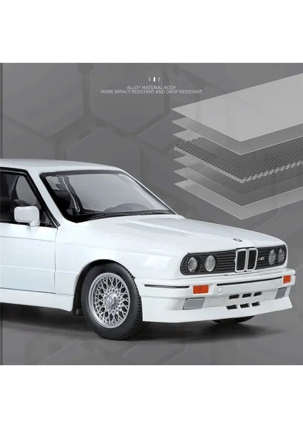 1:24 1988 Bmw M3 E30 Alaşım Spor Araba Modeli Döküm Metal Klasik Araba Araçlar Modeli Simülasyon Ses ve Işık Çocuk Oyuncakları Hediyeler (Yurt Dışından) modelleri