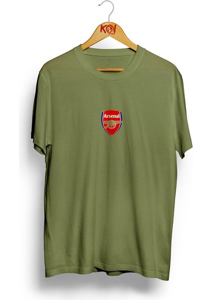 Arsenal Arma / Erkek Haki Yeşil Renk T-Shirt / %100 Pamuk Premium Quality / Regular Fit