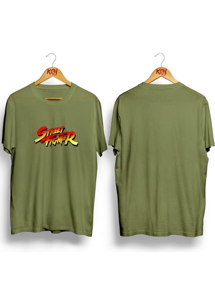 Street Fighter/ Erkek Haki Yeşil Renk T-Shirt / %100 Pamuk Premium Quality / Regular Fit fiyatları