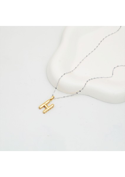 Balon H Harfi Altın Kolye Ucu 14 Ayar modelleri