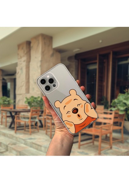 iPhone 15 Pro Max Uyumlu Şeffaf 'özel Tasarım Gölgeli Ayıcık Baskılı' Kılıf fiyatları