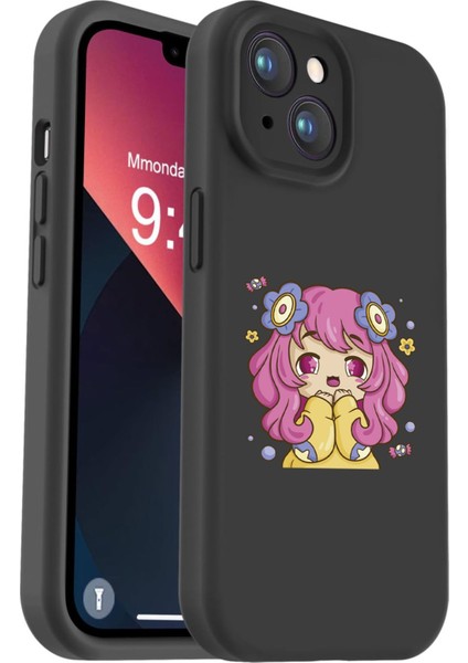 iPhone 13/ 14 Uyumlu Içi Kadifeli Özel Baskılı Renkli Lansman Kılıf