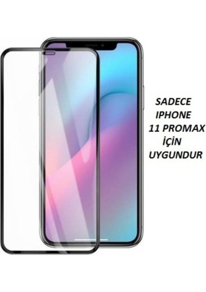 Iphone 11 Promax Tam Kaplayan Ön Ekran Koruyucu-Tempered Glass